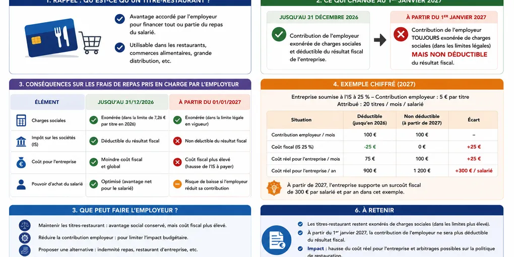 Titres-restaurant : quelle conséquence lorsque vous déduisez vos repas ?